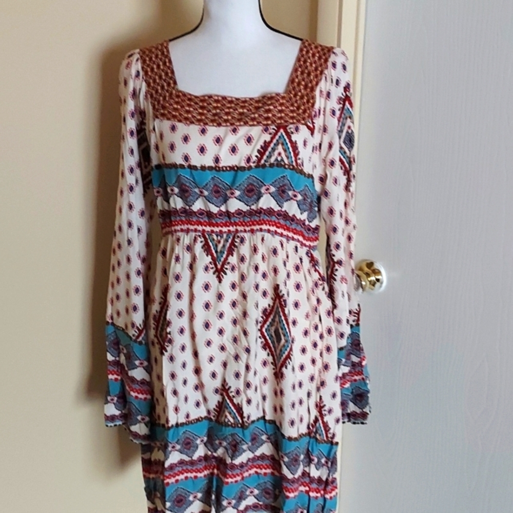 Blu Pepper Floral Mini Dress/Tunic